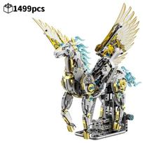 1499pcs Mechanical Unicorn Building Blocks Set with Light DIY Animal Linkage Model STEM Educational Toy holiday Gift for Adult