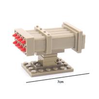 Building Block Accessories Military Sentry Post Missile Launching Equipment Military Cannon Model Mechanical Dog Brick Toy R048