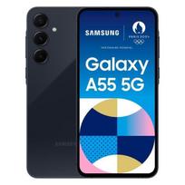 Atnaujintas - Samsung Galaxy A55 išmanusis telefonas 256GB 5G Naktinis mėlynas