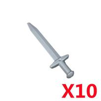 Medieval Military Soldier Anime Figures Building Blocks Accessory Sword Bow Arrow Shield Long Spear Armor Knife Holder Toys Gift