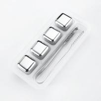 Stainless Steel Ice Cubes, Reusable Chilling Stones for Whiskey Wine, Keep Your Drink Cold Longer, SGS Test Pass