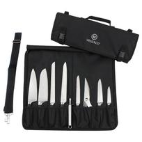 Portable chef knife toolkit, waterproof, wear-resistant, knife storage bag, knife cover, knife bag BLACK white