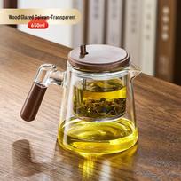 Walnut Wood & Glass Magnetic Tea Separator Set