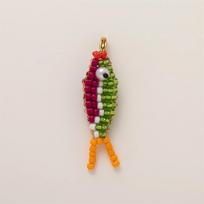 Dopamine color series hot selling colorful bead fish pendant DIY accessories bag pendant gold-plated color preservation