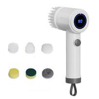 Rechargeable Electric Spin Scrubber Waterproof Handheld Dishwashing Brush  Car Cleaning balta