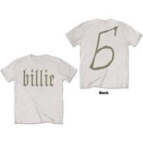 Billie Eilish Unisex Tshirt Billie 5 (Back Print) S