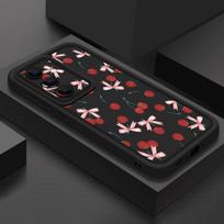 Cherry Bowknots Print Case For Samsung A57 A37 A27 A17 S26 Ultra S25 FE A56 A36 A26 A16 A55 A35 A25 A15 A54 5G S21 S22 S23 S24 Plus Shockproof Cover Samsung A55 5G juoda