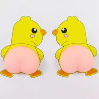 1/5 Pairs 3D Solid Silica Gel Phone Decoration Wall Stickers Refrigerator Anti-Collision Decals Creative Cartoon Car Sticker A2
