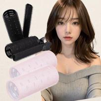 Goddess Hair Volume Hair Roller Set (2 Heat Conductive Bangs Rollers + 2 Hair Volume Root Clips)