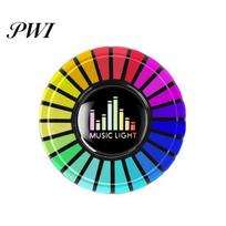 Car Fragrance Diffuser Air Freshener Vent Clip Music Rhythm Pickup Light Voice Activated Auto-on-off Auto Aromatherapy Ornament Long Lasting Purifying Grapefruit