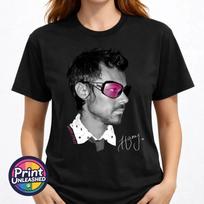 Harry Styles T-Shirt Harry Image & Printed Signature Tee Unisex Black S-3XL XL