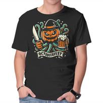 Unisex Crew Neck T-Shirt The Great Pumpkin Kraken Graphic Short Sleeve Casual Tee XXL