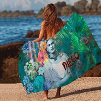 Mexican F-Fridas Various Anime Microfiber Blanket Quick Drying Beach Towels Oversized Super Absorbent Pool Towel Blanket Cotton 30x30cm
