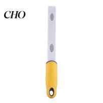 Efficient Vegetable Shaver Stainless Steel Cheese Grater Multi-Purpose Kitchen Peeler Rust-Proof Lemon Sharp Zester Ergonomic Handle for Use geltona