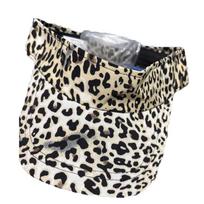 Empty Top Leopard Print Sun Hat Anti-UV Women Sunshade Hat Cute Sun Protection Hat  Summer balta