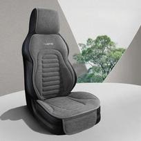 Universalus lino automobilio sėdynės užvalkalas Keturiems sezonams Automobilio lino patogus kvėpuojantis neslystantis užvalkalas Pagalvėlė SUV automobilio sėdynės apsauga gray