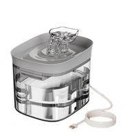 Mute Pump Cat Drinking Fountain Removable Automatic Water Dispenser  for Dogs Cats Grey Style B
