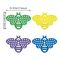 4pcs Bee Waterer Floating bee Butterflies watering station PVC Foam Bee feeder Garden Decoration For Courtyards Patio Lawn Porch