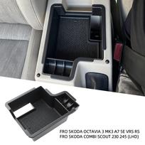 Car Central Armrest Storage Box for Skoda Octavia III 3 MK3 A7 5E NL3 NR3 VRS RS 2013-2017 Combi Scout 230 245 LHD Accessories juoda