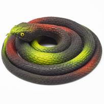 Minkštas gumos žaislas gyvatė Juoda simuliacinė gyvatė Realistiška Helovino sodo išdaiga 80cm Rekvizitas Netikra gyvatė Baisi bauginanti išdaigos žaislas OneSize black