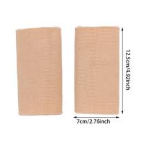 Elastic Silicone Ankle Protector Compression Support Pad Figure Skating Sports Anti Collision Ankle Brace For Men Women beige