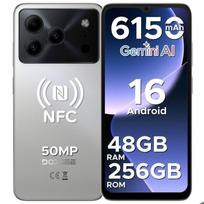 Atnaujintas - DOOGEE Note56 Plus išmanusis telefonas - Android 16 Gemini AI, 48GB+256GB, 6150mAh baterija Silicio-Anglies, 50MP, 8.45mm - Pagrindinė spalva