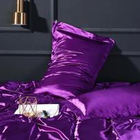 48*74cm Solid Color Silk Pillowcase Summer Mulberry Silk Pillowcase Pair Set
