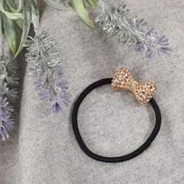 (Angel Shushu) Crystal Ribbon Cubic Hair Band Peach Hair Band