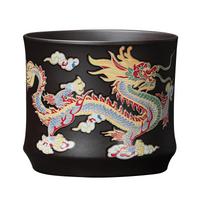 Hand-made Dragons Phoenixs Color-changing Purple Clay Teapot Reusable Tea Pot For Brewings Tea Cup Infuser Teapot Valuable Gift