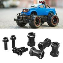 4Pcs/Set Metal Hex Drive Adapter Set Crawler Wheel Adapter  Repairing and Upgrading violetinė
