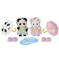 EPOCH Sylvanian Families Nursery School Baby Set ST Mark Ages Sylvanian Families [Friendly -Rainy Day-] S-74 Certified, 3+, Toy, Dollhouse,