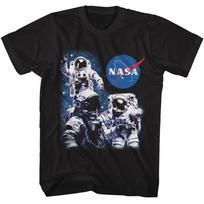 Nasa 3 Astronauts And Meatball Logo Tshirt S