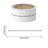 100Pcs/Roll Tamper-Proof Sealing Stickers Security Labels For Packages Mail Documents,3 X 10Cm B