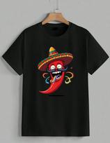 Dabbing Mexican Chili Pepper Sombrero Spicy Fiesta Foodie T-Shirt Tee Unisex S
