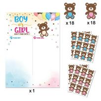 With Stickers Boy or Girl Poster Board Paper He or She Poster Board  Party Black-C