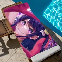 Oshi No Ko Towel Pool Beach Towel Portable Quick Fast Dry Sand Outdoor Travel Swim Blanket Thin  Mat Bath Towel 50x100cm(20x40in)
