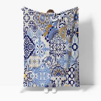 Floral Paisley Mosaic Ethnic Print Blanket Sofa Bed Cover Decorative Throw Quilt Bedspread 70x100cm28x39in