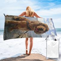 Funny Cool Cocker Spaniel Dog Animal Beach Towel Soft Microfiber Quick Dry Absorbent Quick Towels For Yoga 70x140 cm