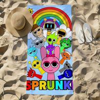 New S-sprunki game K-kids Towel Beach Towel Oversized Quick Dry Towel Absorbent Soft Swim BeachTowels for Men Women STJ40x70CM