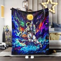 Space Blanket Galaxy Universe Starry Night Sky Nebula Stars Comforter Nap Throws For Couch Chair Bed Decor Comforter 70x100CM