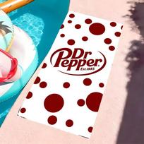D-Dr Pepper Towel Microfiber Beach Towel, Quick-Dry, Sand-Free, Ultra-Fine Fiber, Super Soft. 60x35CM