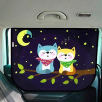 Universal Car Sun Shade Cover Magnetic Uv Protection Curtain Side Window Sunshade Cover For Baby Kids Cute Cartoon Shade Tools