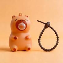 Capybara Doll Pinch Pendant Toys Squeeze Spit Bubble Decompression Toy Children's Schoolbag Doll Pendant Decoration party gift