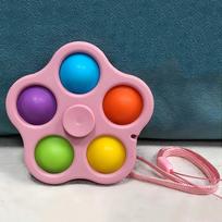 Push Bubble Fidget Spinner ADHD Anxiety Stress Relief Toys Birthday Party Favors Gifts for Kids Boys Girls Classroom Prize