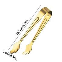 Serving Tongs Small Tongs Kitchen Stainless Steel Sugar Appetizers Tongs Mini Ice Sugar Tongs Practical Small Kitchen Tiny Tongs