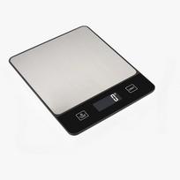 10kg/1g 22lb ElectronicDigital Kitchen Scale Food Measures Grams Ounces for Baking Cooking 6 Units Silver Kitchen Weighing Scale (as the picture,10kg 1g)