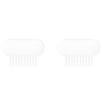 A84E-20X Round Acrylic Cake Toppers Clear Blank Circle DIY Cake Topper Blanks skaidri