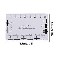 String Action Ruler Gauge Guitar Repairing Tool for Luthier Fit  Professional Electric Guitar Parts for Guitar Ukulele  Bass