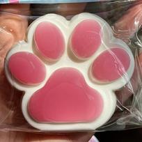 Soft Green Grape Fruit Cat Paws Slow Rebound Decompression Pinching Toy Sticky Reduce Stress Kid Adult Sensory Fidget Toy Gift rožinė
