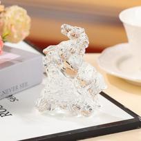 1Pc 2026 Zodiac Horse Statue Feng Shui Collection Crystal Light Luxury Horse Sun Catcher Ornament Home Desktop Decoration skaidri